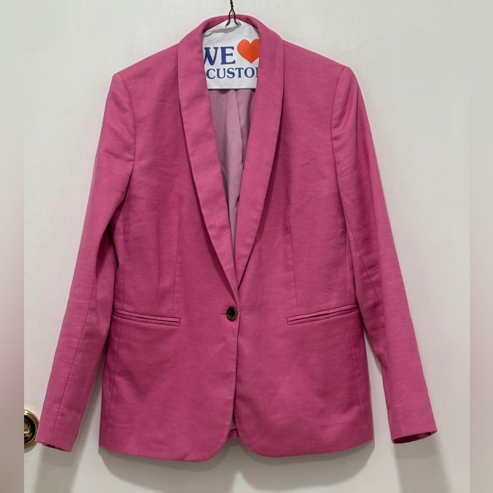 Jcrew Parke Linen Women's Pink Blazer. Size 6